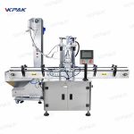 Makinë mbuluese me vidë automatike lineare servo me një kokë për shishe