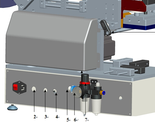 Makinë për etiketimin e qeseve plastike gjysmë automatike për sipërfaqe të sheshtë