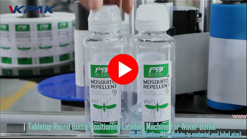 Makinë automatike etiketimit të shisheve të ujit në tavolinë VK-TL