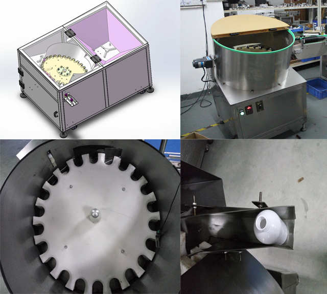 shishe unscrambler pajisje per mbushje line.jpg