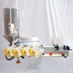 Makinë mbushëse e qeseve të para-bëra me grykë pneumatike gjysmë automatike